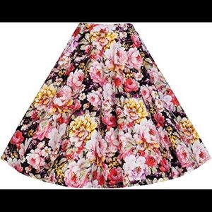 Lindy Bop Peggy Skirt in floral print